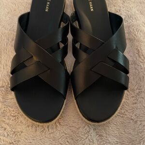 Cole Haan Women's Black Crisscross Sandals. New in box, never worn.